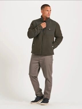 Vuori Mens Morrow Sherpa Zip-Up Jacket